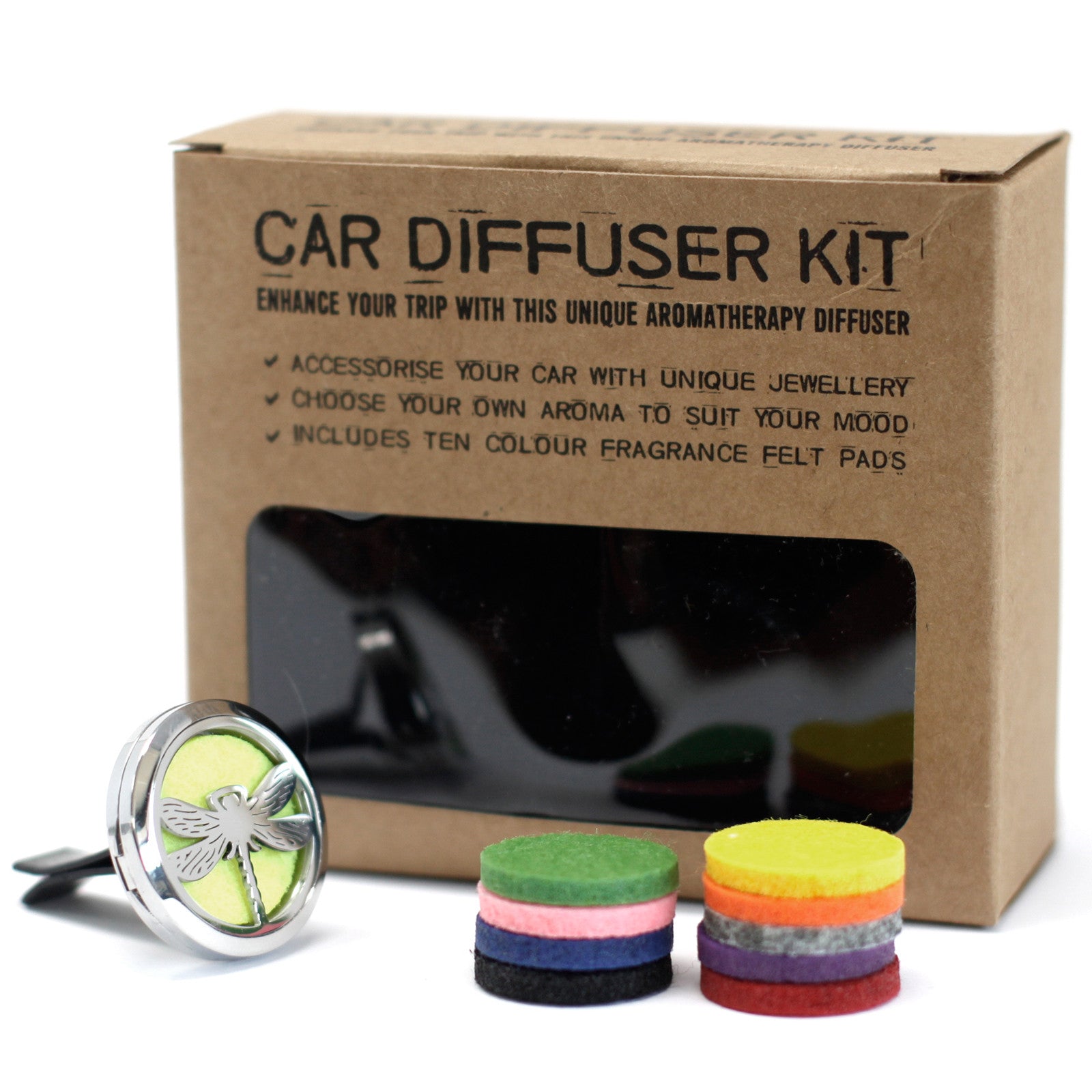 Aromatherapy Car Diffuser Kit - Dragonfly - 30mm