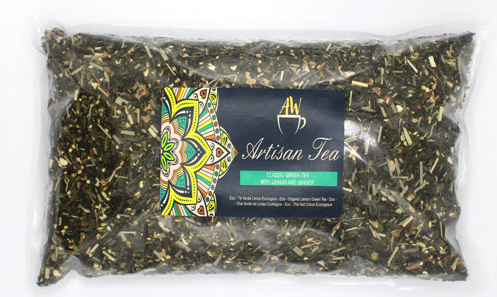 Artisan Tea – 1Kg Eco Classic Green Tea with Lemon and Ginger - Hira Online