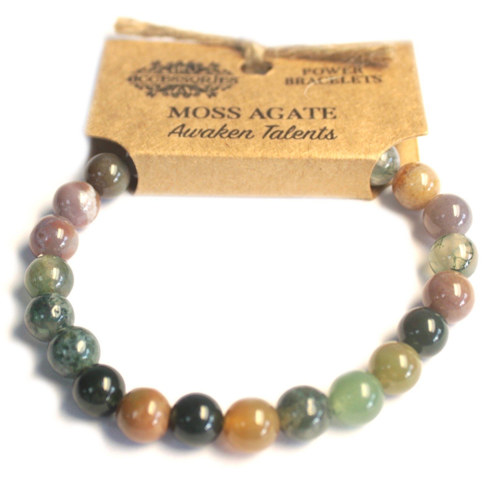 Power Bracelet - Moss Agate - Hira Online