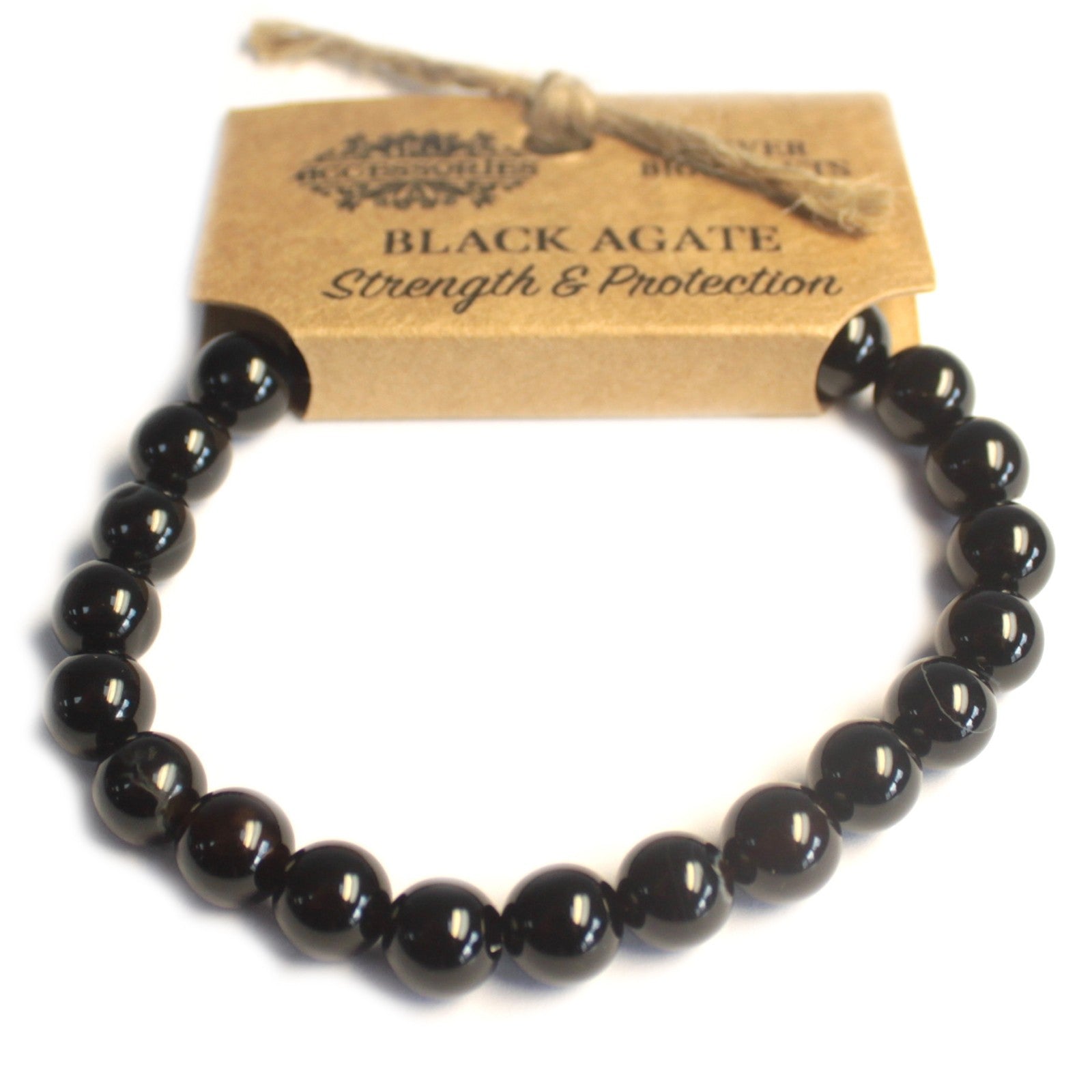 Power Bracelet - Black Agate - Hira Online