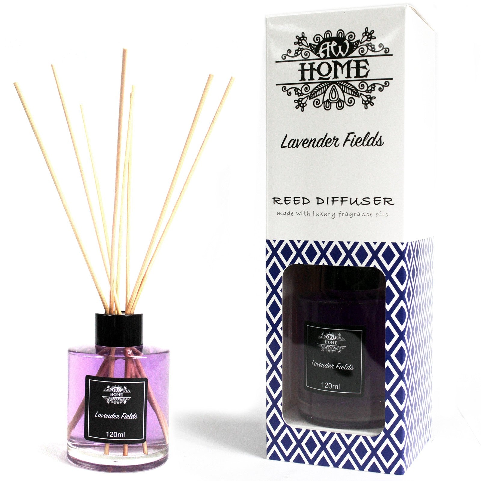 120ml Reed Diffuser - Lavender Fields - Hira Online