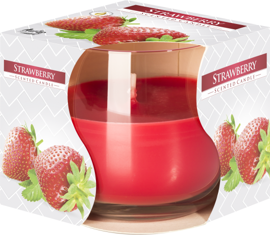 Scented Glass Jar Candle - Strawberry - Hira Online