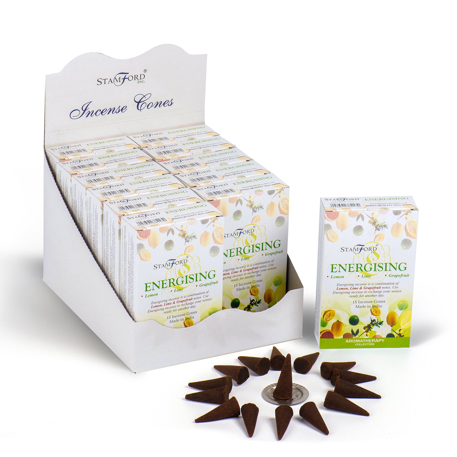 Stamford Premium Incense Cones - Energising - Hira Online