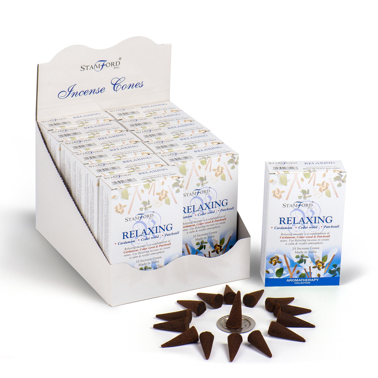 Stamford Premium Incense Cones - Relaxing - Hira Online