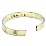 Inspiration Bracelet - Brass Snrise, Galaxy, Stars, Earth - Hira Online