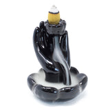 Back Flow Incense Burner - Hand & Lotus Flower - Hira Online