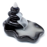 Back Flow Incense Burner - Large Pebbles into Pool - Hira Online