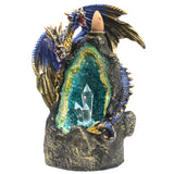 Dragon with Crystal Cave LED Back Flow Incense Burner