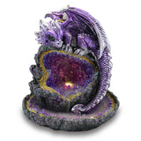 Crystal Cave Purple Dragon LED Back Flow Incense Burner