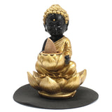 Buddha and Lotus Back Flow Incense Burner