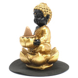 Buddha and Lotus Back Flow Incense Burner - Hira Online