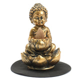 Buddha and Lotus Back Flow Incense Burner - Hira Online