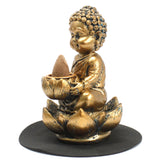 Buddha and Lotus Back Flow Incense Burner - Hira Online