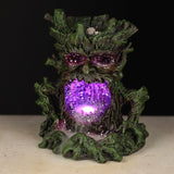 Crystal Green Man LED Back Flow Incense Burner - Hira Online