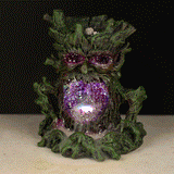 Crystal Green Man LED Back Flow Incense Burner - Hira Online