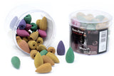 Tub of Assorted Back Flow Incense Cones (aprox 45) - Hira Online