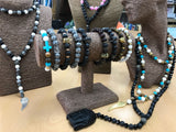 3x Turquoise Cross / Royal Beads - Gemstone Bracelet - Hira Online