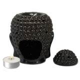 Buddah Head Oil Burner - Dark Brown - Hira Online