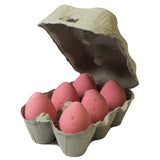 Pack of 6 Bath Eggs - Cherry