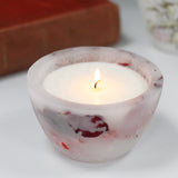 Enchanted Glowing Candle- Large Bowl - Rose