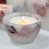 Enchanted Glowing Candle- Large Bowl - Rose