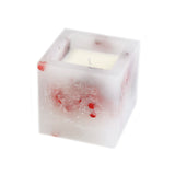 Enchanted Glowing Candle - Small Square Jar - Rose