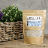 Himalayan Bath Salt Blend 500g - Clarity: Rosemary & Clary Sage Essential Oils + Olive Oil - Hira Online