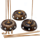 Cone & Stick Burner- Assorted Design - Mango Wood - Hira Online