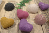 Konjac Heart Sponge - Rose - Hira Online