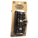 Mens Bracelet Sets - Metal & Leather (asst) - Hira Online