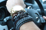 Mens Bracelet Sets - Metal & Leather (asst) - Hira Online