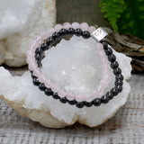 Magnetic Gemstone Bracelet - Rose Quartz - Hira Online