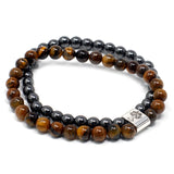 Magnetic Gemstone Bracelet - Tiger Eye - Hira Online