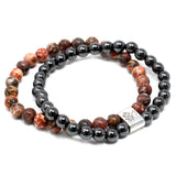 Magnetic Gemstone Bracelet - Leopard Skin - Hira Online