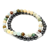 Magnetic Gemstone Bracelet - Amazonite - Hira Online