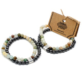 Magnetic Gemstone Bracelet - Amazonite - Hira Online