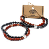 Magnetic Gemstone Bracelet - Redstone - Hira Online