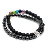 Magnetic Gemstone Bracelet - Black Stone Chakra - Hira Online