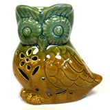 Classic Rustic Oil Burner - Owl Side-on (assorted) - Hira Online