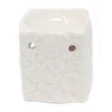 Classic Rustic Small Square Floral Oil Burner (aast) - Hira Online