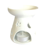 Sm Classic White Oil Burner - Moon & Star - Hira Online