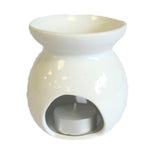 Lrg Classic White Oil Burner - Tree Cut-out - Hira Online