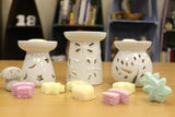 Lrg Classic White Oil Burner - Tree Cut-out - Hira Online