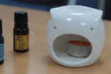 Classic White Oil Burner - Short Owl - Hira Online