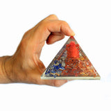 Lrg Orgonite Pyramid 70mm - Ganesh - Hira Online