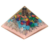 Lrg Orgonite Pyramid 70mm - Tree（earth base) - Hira Online