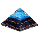 Orgonite Pyramid - Turquoise and Black Tourmaline - 70 mm - Hira Online