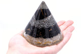 Orgonite Cone - Selenite and Black Tourmaline Copper - 90 mm - Hira Online