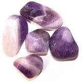 24x L Tumble Stones - Amethyst Banded - Hira Online
