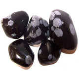 24x L Tumble Stones - Obsidian Snowflake - Hira Online